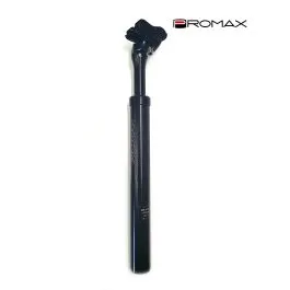 reggisella bici 31,6 ammortizzato in alluminio nero 350 mm promax