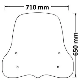 Parabrezza kymco agility 50 125 200 plus 21 con attacchi a/457 isotta sc3047