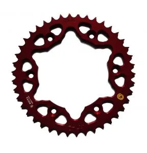 101T43-RED Corona 43 Denti Sitta in Ergal, passo 520, per Husaberg e KTM, Gas Gas e altri