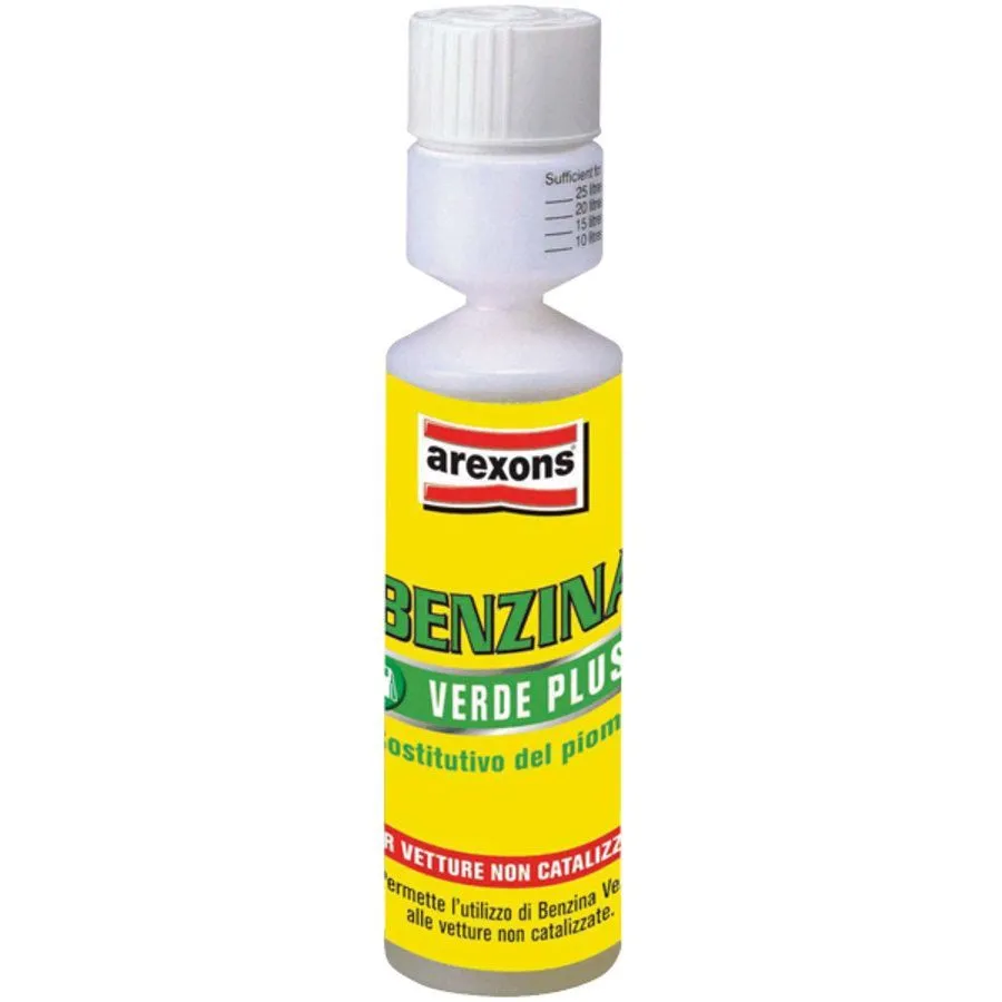 ADDITIVO BENZINA SOSTITUTIVO PIOMBO VERDE PLUS 250ML AUTO PRESTAZIONI AREXONS