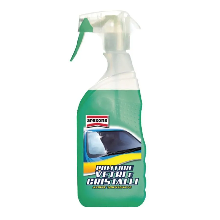 VETRI PULITORE 500ML AUTO PULIZIA PARABREZZA PRODOTTO CHIMICO DETERGENTE AREXONS