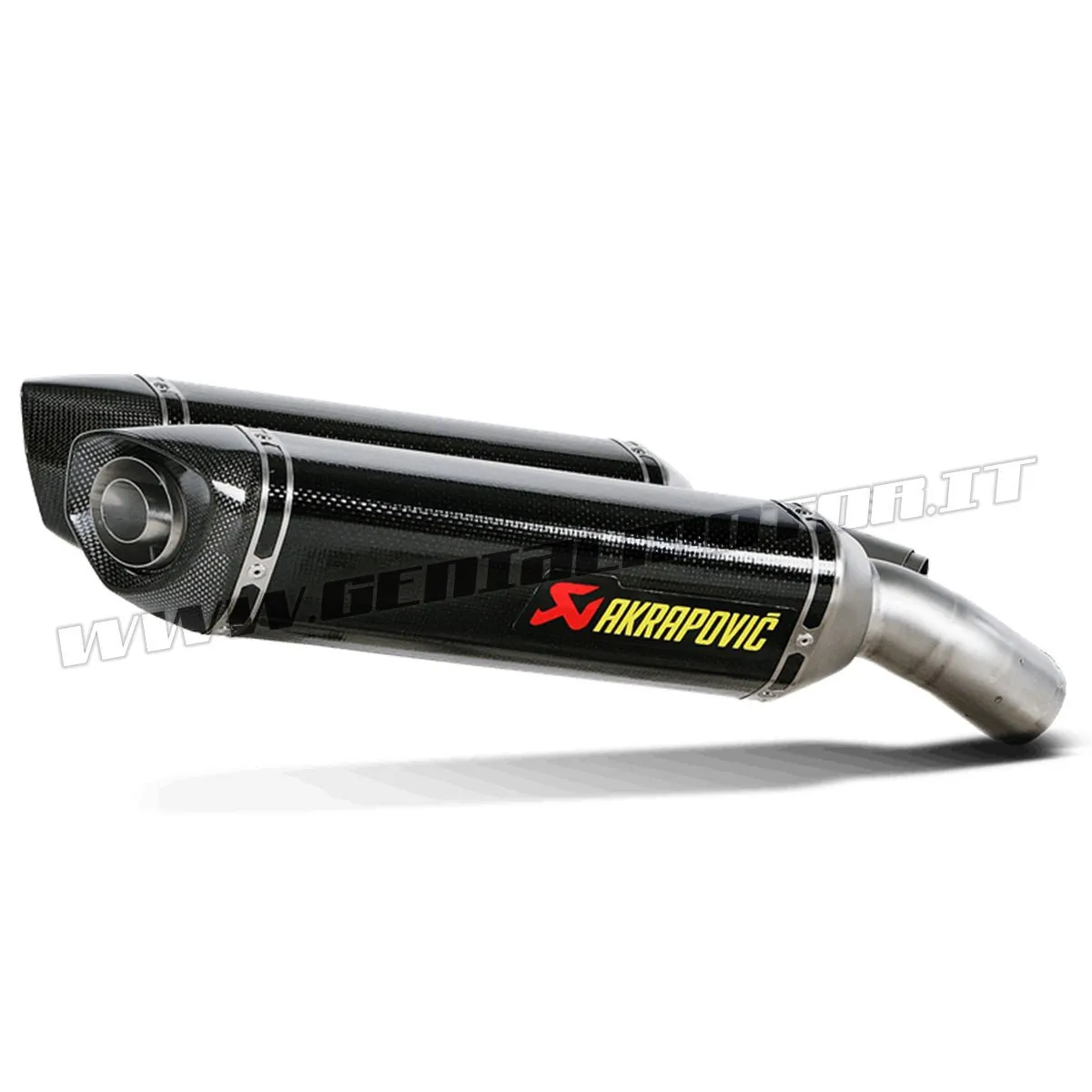 Coppia Terminali Di Scarico In Carbonio Akrapovic Per Ducati 1198 2009 > 2011-S-D10SO3-ZC-99390