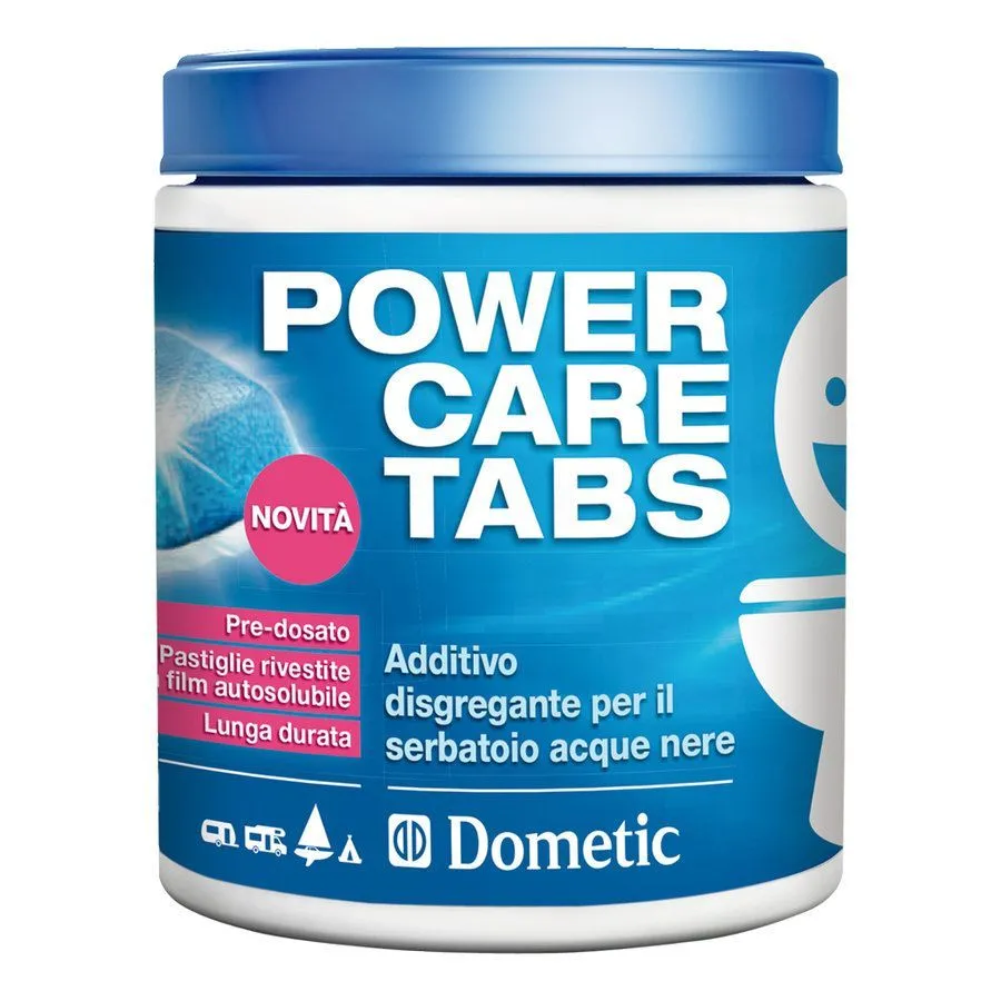 ADDITIVO WC POWER CARE TABS PER BAGNO CAMPER ROULOTTE CAMPEGGIO TOILETTE DOMETIC