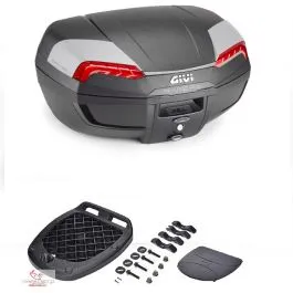 Bauletto E46N Riviera Givi Baule Nero Tappetino Piastra Universale Moto Scooter