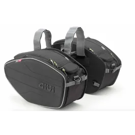 Coppia di borse morbide laterali universali moto 30 Lt. espandibili impermeabili