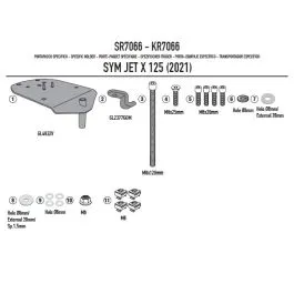 Portabauletto per bauletto MONOLOCK SYM JET X 125 (21 > 24) GIVI SR7066