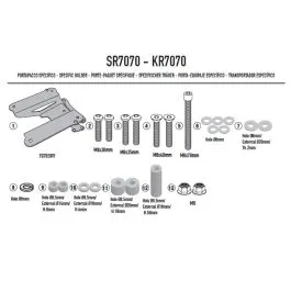 Portabauletto per bauletto MONOKEY o MONOLOCK SYM ADX 300 (24) GIVI SR7070
