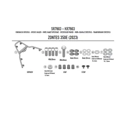 Attacco Posteriore Portabauletto Givi Zontes 350E (2023)