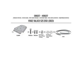 Portabauletto monolock attacco baule VOGE Valico 525 DSX 23-24 GIVI SR9257