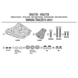 Portabauletto per MONOKEY YAMAHA Tracer 9 GT + 21-24 GIVI SRA2159