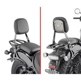 Schienalino specifico nero con portapacchino HONDA CMX 1100 Rebel Givi TS1194B