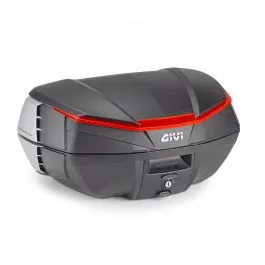Bauletto V49 Air 49 litri per moto nero catarifrangenti rossi monokey Givi V49N
