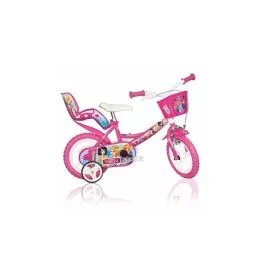 Bici 12 Principesse per bambina rotelle cestino porta bambola Dino Bikes