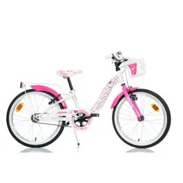 Bici 20 Hello Kitty rosa per bambina cestino campanello portapacchi Dino Bikes