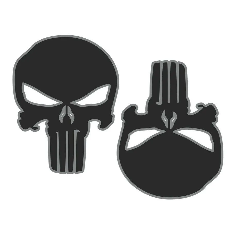 Adesivo SKULL - Adesivi Skull - Nero GAT 1635892