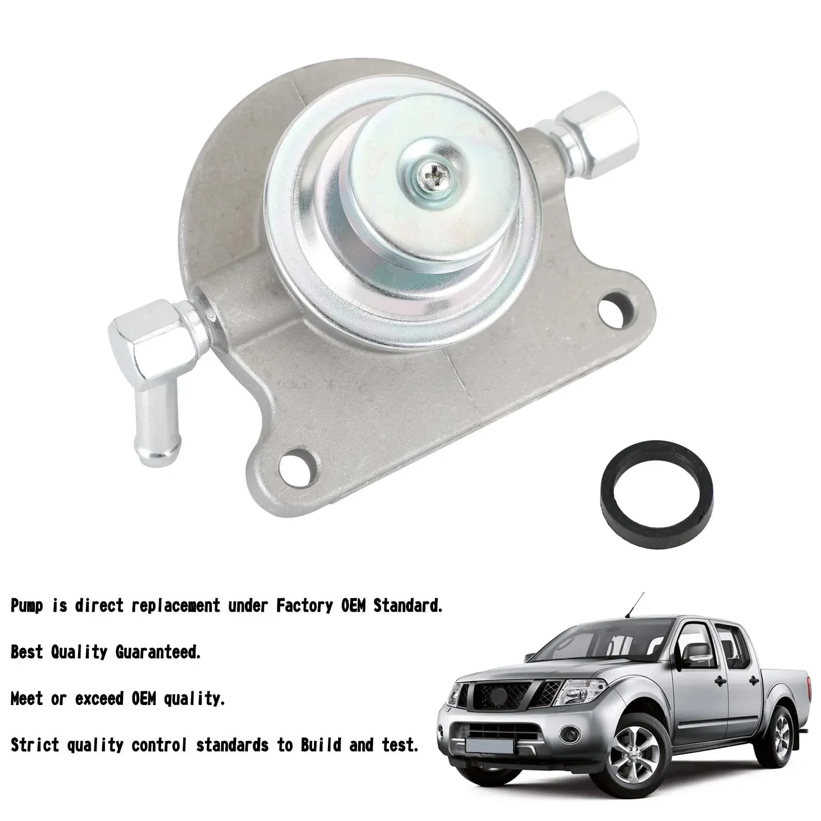 Pompe d'amorçage de filtre à carburant 10mm pour Nissan Navara D40 2.5L YD25 Diesel 2006-on