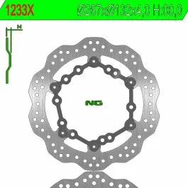 Disco freno anteriore flottante Yamaha T-max 500 >04 dx/sx x-max 400 margherita