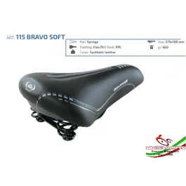 sella bici mtb con molle bravo soft