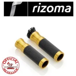 coppia manopole moto rizoma sport line oro