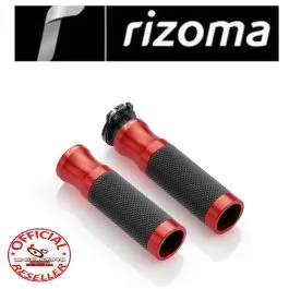 coppia manopole moto rizoma sport line rosso