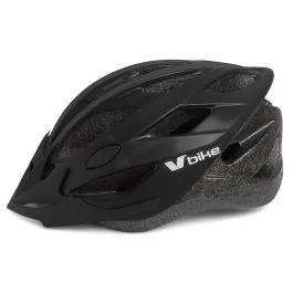 Casco da bicicletta V Bike MTB/Road 20 prese d'aria nero taglia L (58-61cm)