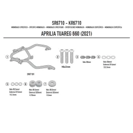 Portabauletto monokey o monolock Aprilia Tuareg 660 2021-2022 Givi SR6710