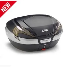 Bauletto V56 MAXIA4 catadiottri fumè cover nera inserto carbon look Givi v56nnt