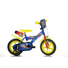 Bici 12 Sam il pompiere per bambino con rotelle borraccia e parafanghi Dino Bikes