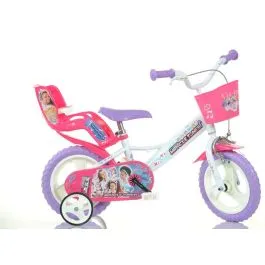 Bici 12 miracle tunes bambina con rotelle cestino porta bambola Dino Bikes