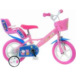 Bici 12 peppa pig per bambina rotelle cestino porta bambola Dino Bikes