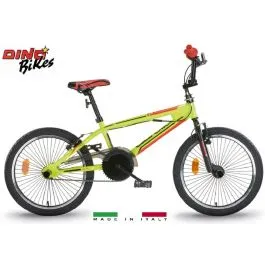 bici 20 bmx freestyle giallo fluo elettrico aurelia 346 dino bikes