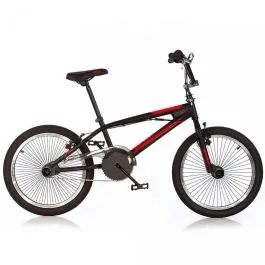 Bici 20 bmx freestyle nera rosso aurelia 346 dino bikes