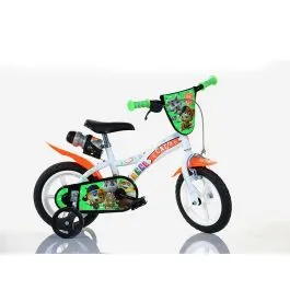 Bici 12 44 gatti per bambino con scudo rotelle borraccia parafanghi Dino Bikes