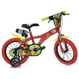Bici 14 bing per bambino con scudo rotelle borraccia parafanghi Dino Bikes