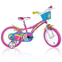 Bici Me Contro Te 14 per bambina cestino e parafanghi Dino bikes