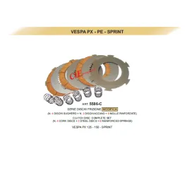 dischi frizione VESPA PX 125 - PE 200 - 125 T5 - RALLY 180 200 - COSA 1 - 2