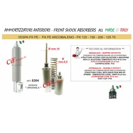 AMMORTIZZATORE PIAGGIO VESPA PX PE 125 150 200 ANTERIORE 125 T5
