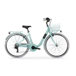 Bici 28 People city bike in alluminio 7v turchese donna optional cestino MBM