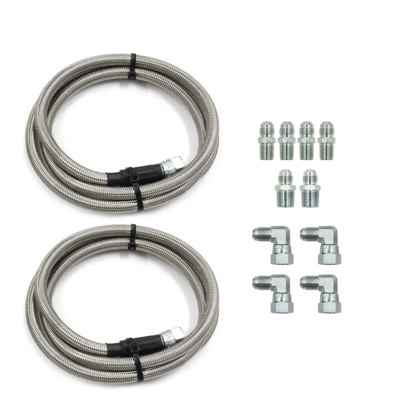 TH350 700R4 TH400 52" Longueur SS Tressé Transmission Refroidisseur Tuyaux