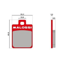 Pastiglie freno brake pads mhr vespa runner zip libety mp3 Malossi 6215006br