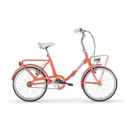 Bici 20 pieghevole angela arancio salmone