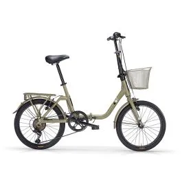 Bici 20 pieghevole kangaroo verde carbike 6 velocità