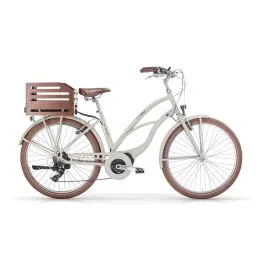 Bici maui 26 e128 donna e-bike elettrica a pedalata assistita 36v sabbia mbm