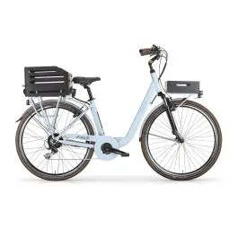 Bici ebike Pulse 28 elettrica a pedalata assistita azzurro