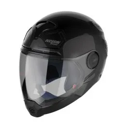 Casco moto scooter Crossover N30-4 VP NOLAN NERO Lucido