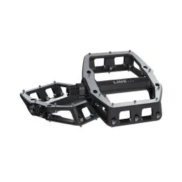 Set di pedali bici MTB neri flat Trek Line Pro