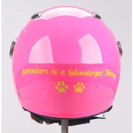 Casco JET JFM per bambina con visiera FUCSIA LUCIDO ELETTRICO ADVENTURE BABY