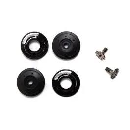 Kit meccanismo placchette nere e viti per visiera casco 900 JFM VI900