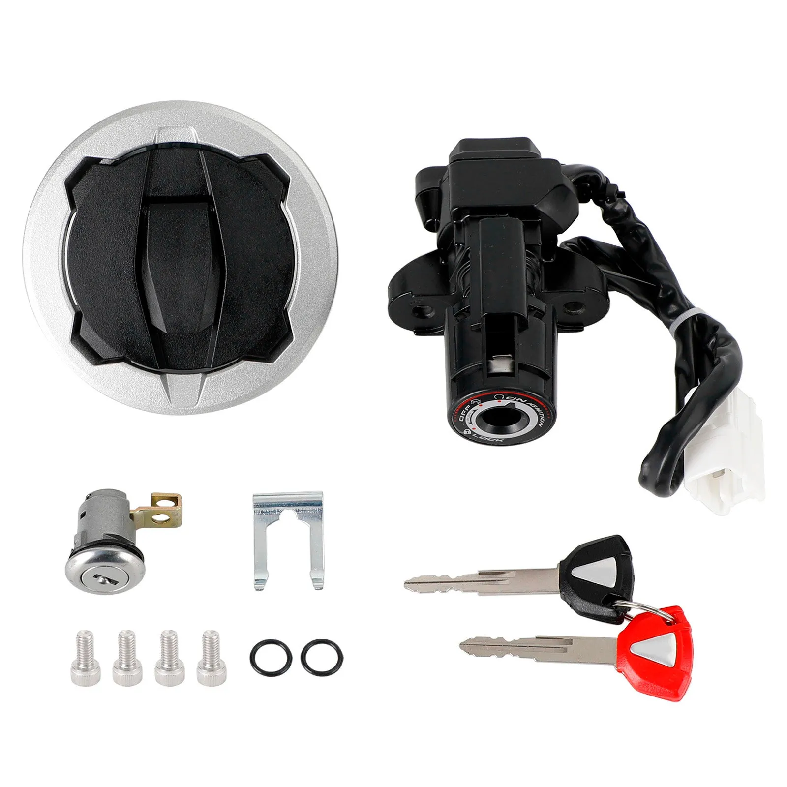 Kawasaki Ninja 400 Z400 2018-2023 Interrupteur à clé 'allumage Bouchon de réservoir Ensemble de verrouillage de siège