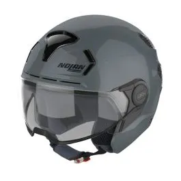 Casco moto scooter Jet Nolan N30-4 T Classic 008 Grigio lucido